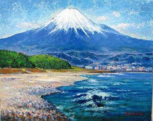 三保の松原より富士