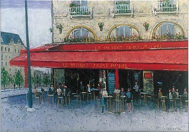 パリのカフェ　サンミッシェル